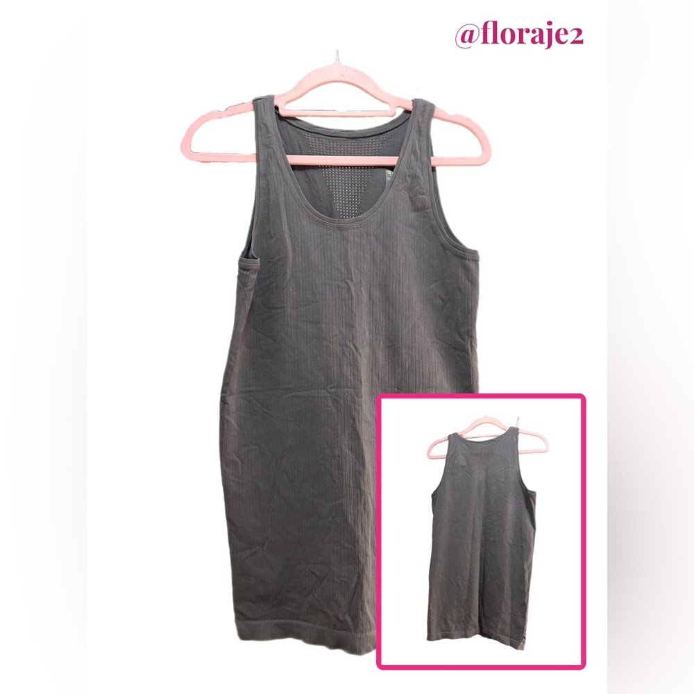 Athleta Pura Seamless Tank Top Gray Size L